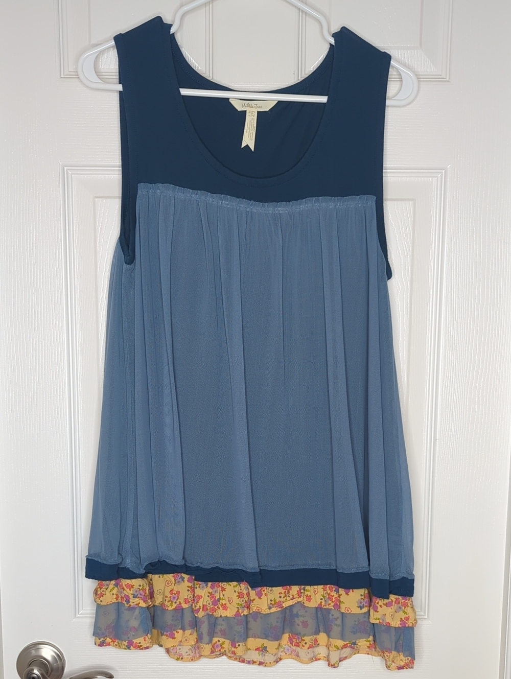 Matilda Jane School Spirit Tulle Tank Tunic Top in Medium